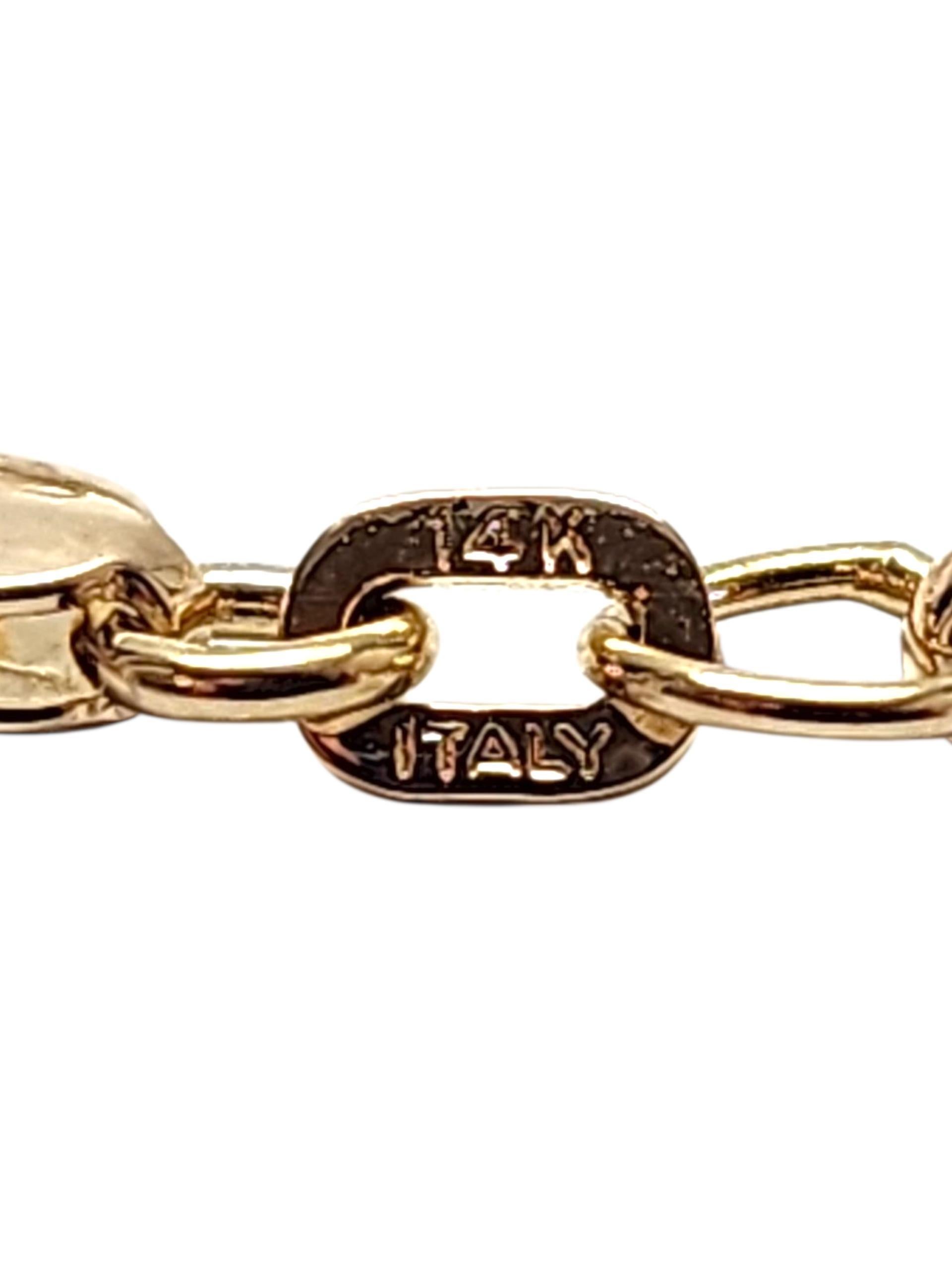Contemporaneo Collana pettorina con collare a catena in oro giallo 14K #22804 in vendita