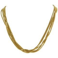 Halskette aus 14-karätigem Gelbgold, 40 cm lang, 14,5 g