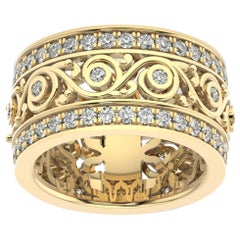 Bague Charlotte Royal en or jaune 14 carats avec diamants (1 1/2 Ct. tw)