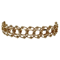 Bracelet de breloques en or jaune 14K