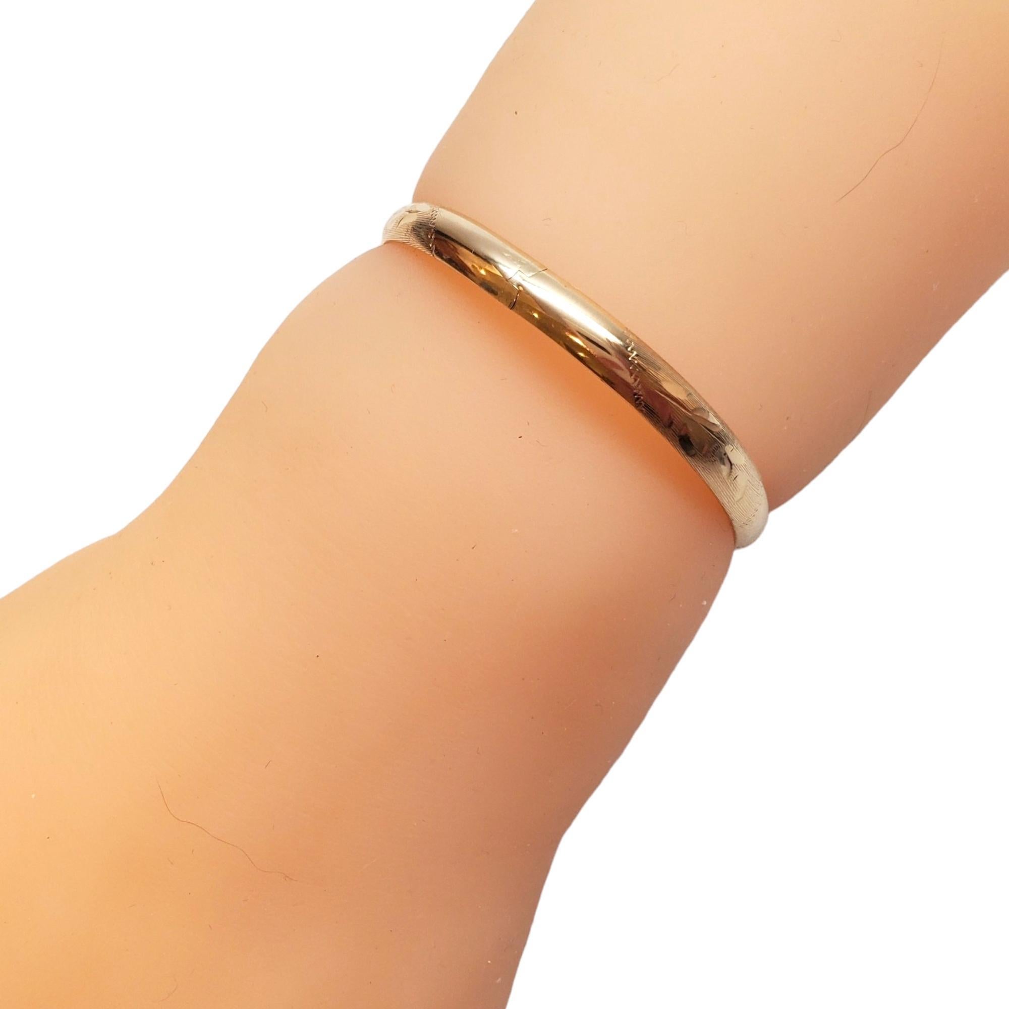 14K Yellow Gold Children's Bangle Bracelet  #17736 For Sale 2