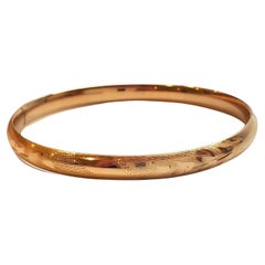 14K Yellow Gold Children's Bangle Bracelet  #17736