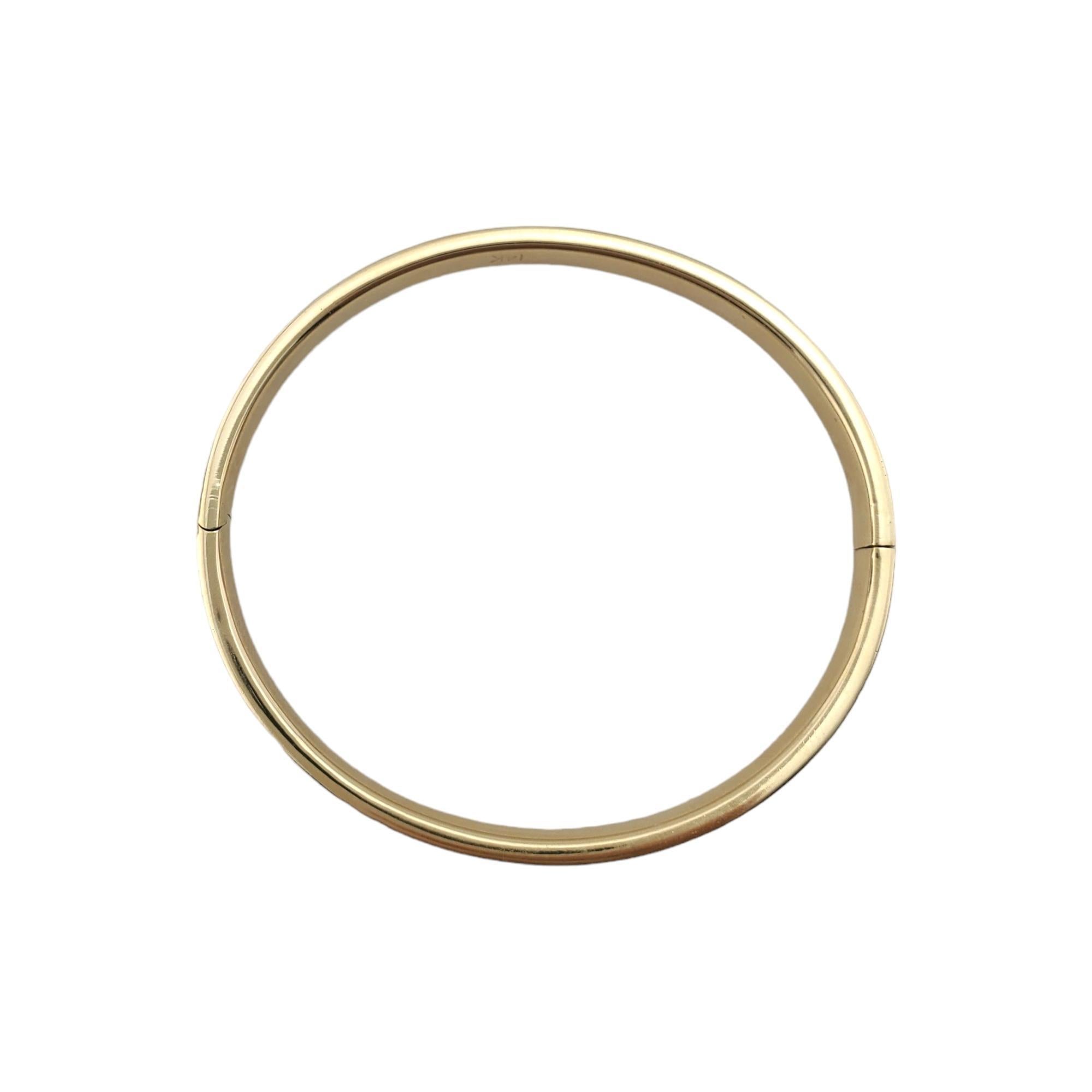 14K Yellow Gold Children's Bangle Bracelet #17742 In Good Condition In Washington Depot, CT