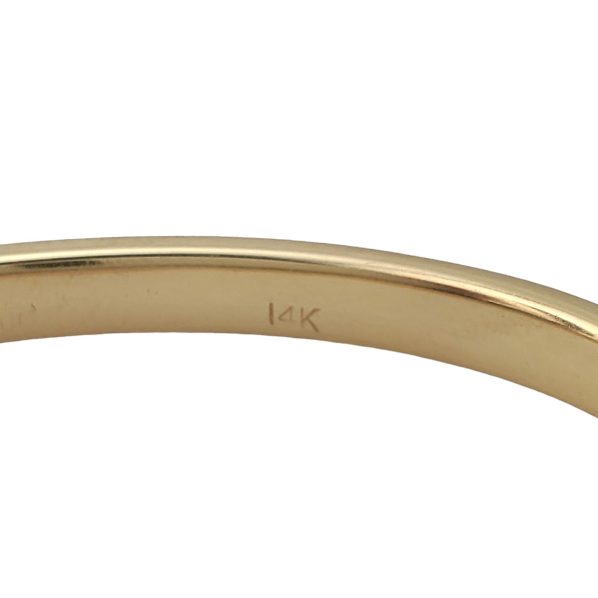 14K Yellow Gold Children's Bangle Bracelet #17742 4