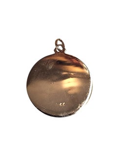 14k Yellow Gold Christ Head Pendant #25540