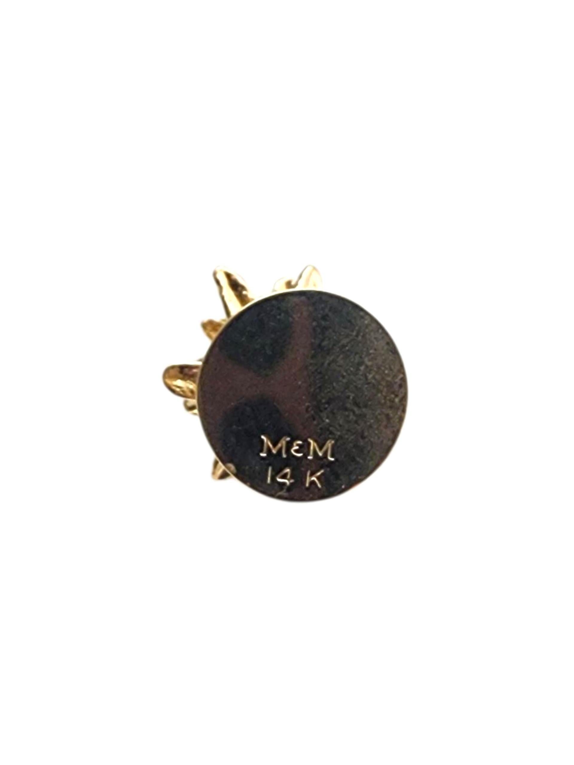 Women's 14K Yellow Gold Christmas Tree Charm #22864 For Sale