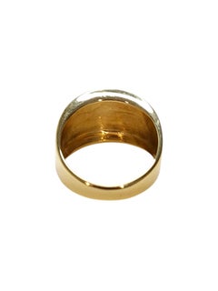 14K Yellow Gold Cigar Band Ring #25507