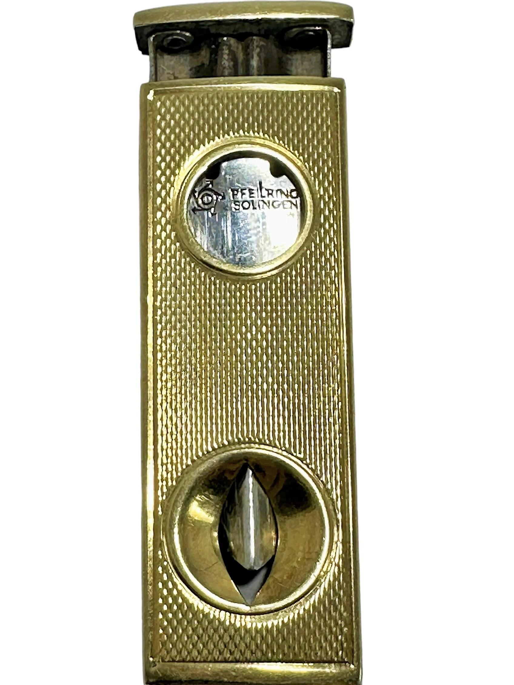 What do you get the person that has everything? If they are a cigar afficionado, I would recommend this handsome cigar cutter. Crafted in 14K gold, it has a Solingen steel blade, and measures 2 1/8 inches long, and 3/4 of an inch wide. The gold has