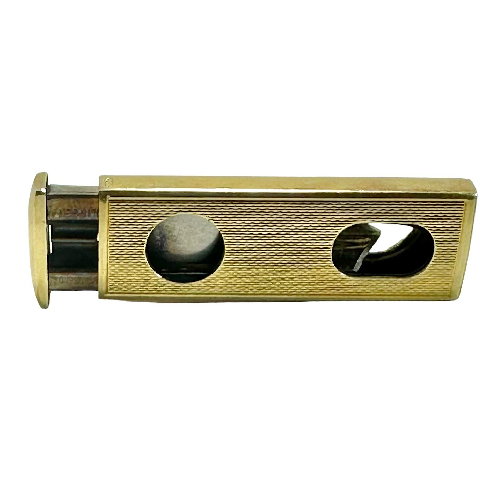 14k Yellow Gold Cigar Cutter In Good Condition For Sale In Palm Beach, FL