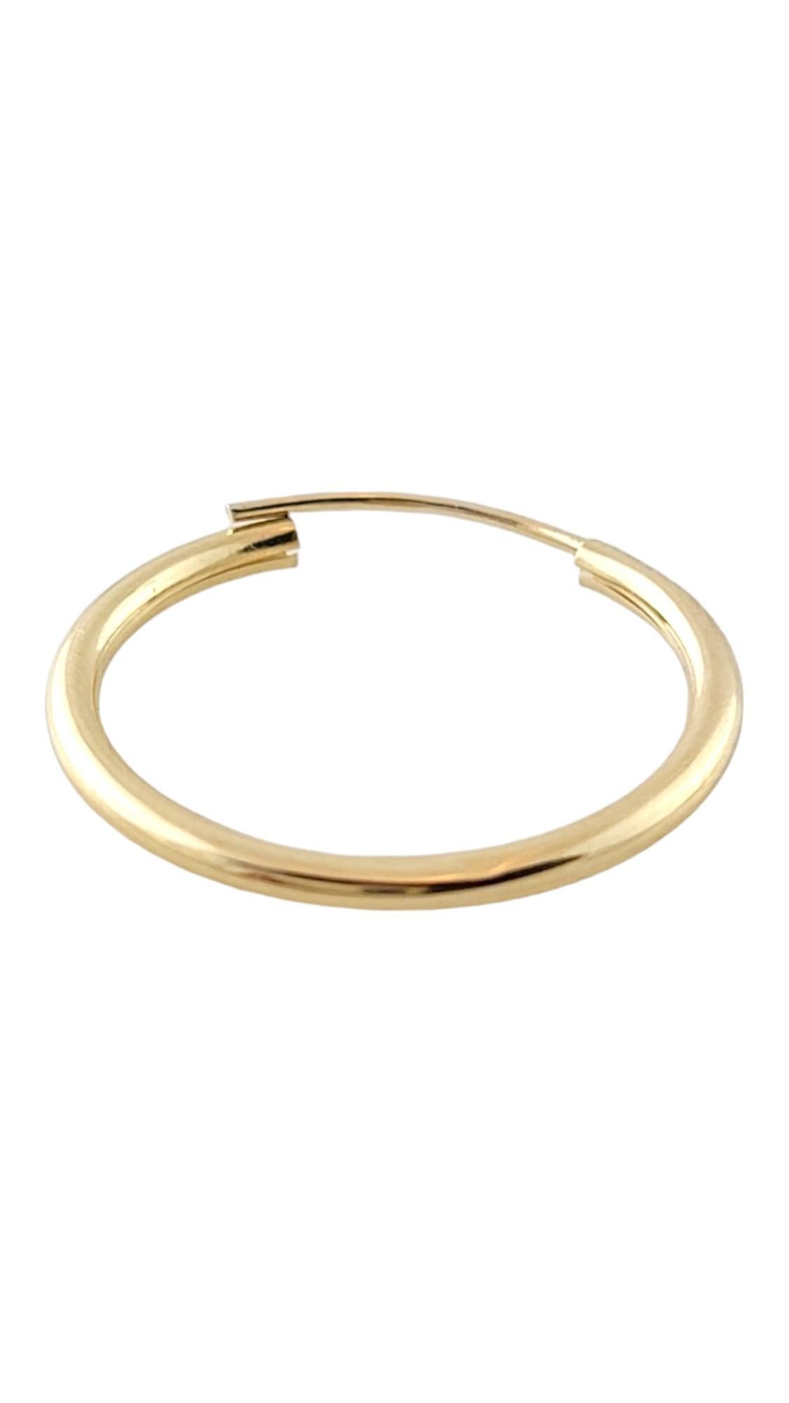 Women's 14K Yellow Gold Circle Hoop Earrings #16863 For Sale