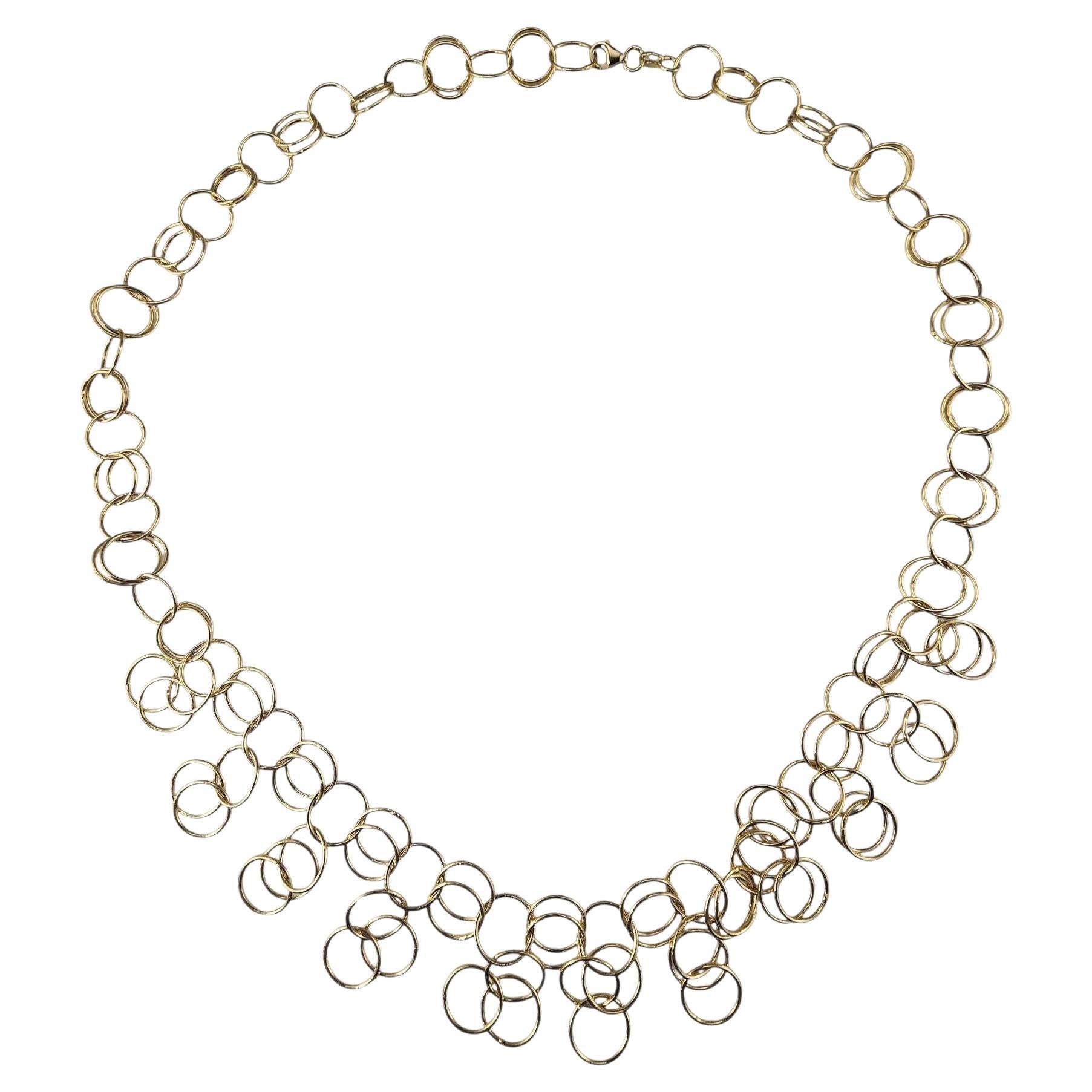 Collana A Link in oro giallo 14K da 21" #24651 in vendita