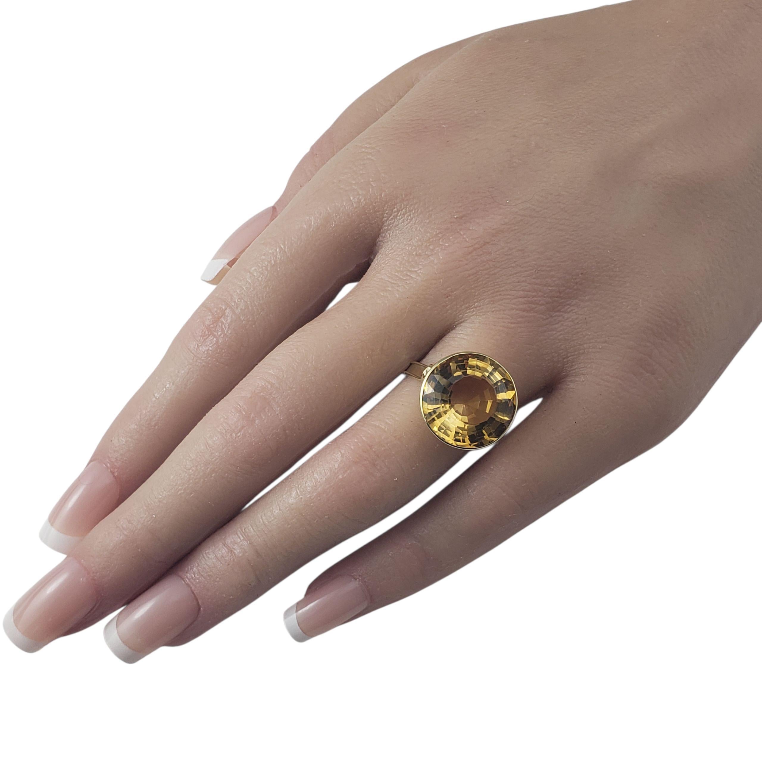 Anello solitario a cattedrale in oro giallo 14K misura 8,25 certificato JAGi #22684 in vendita 2