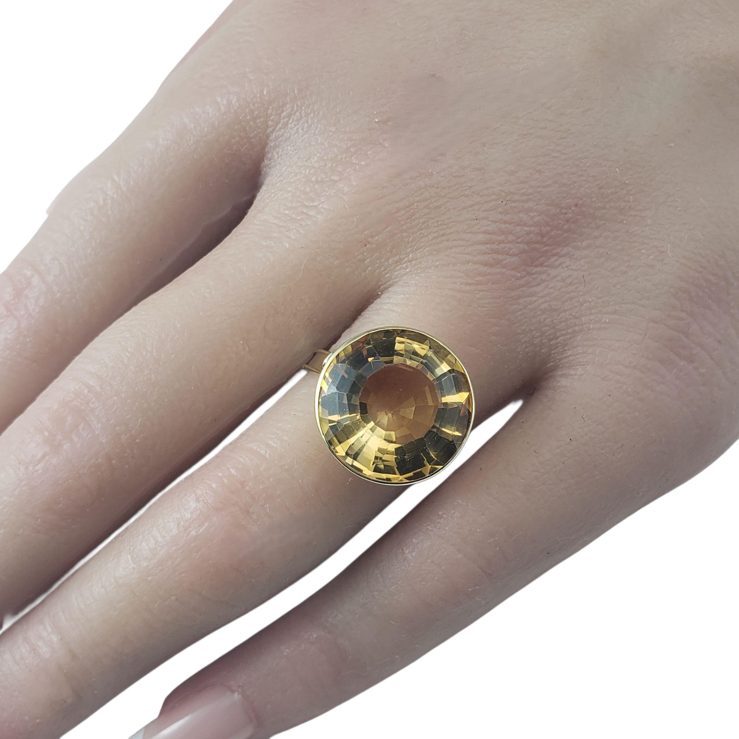 Anello solitario a cattedrale in oro giallo 14K misura 8,25 certificato JAGi #22684 in vendita 3