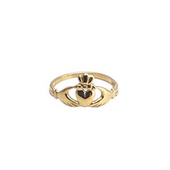 14K Yellow Gold Claddagh Baby Ring #22892