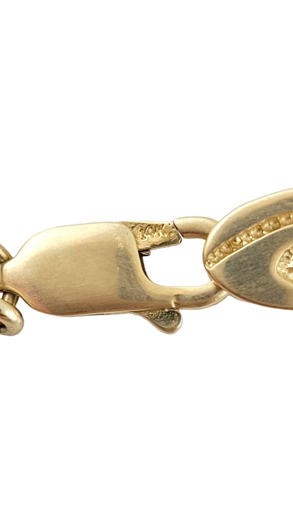  Bracelet Claddagh en or jaune 14 carats #14512 en vente 1