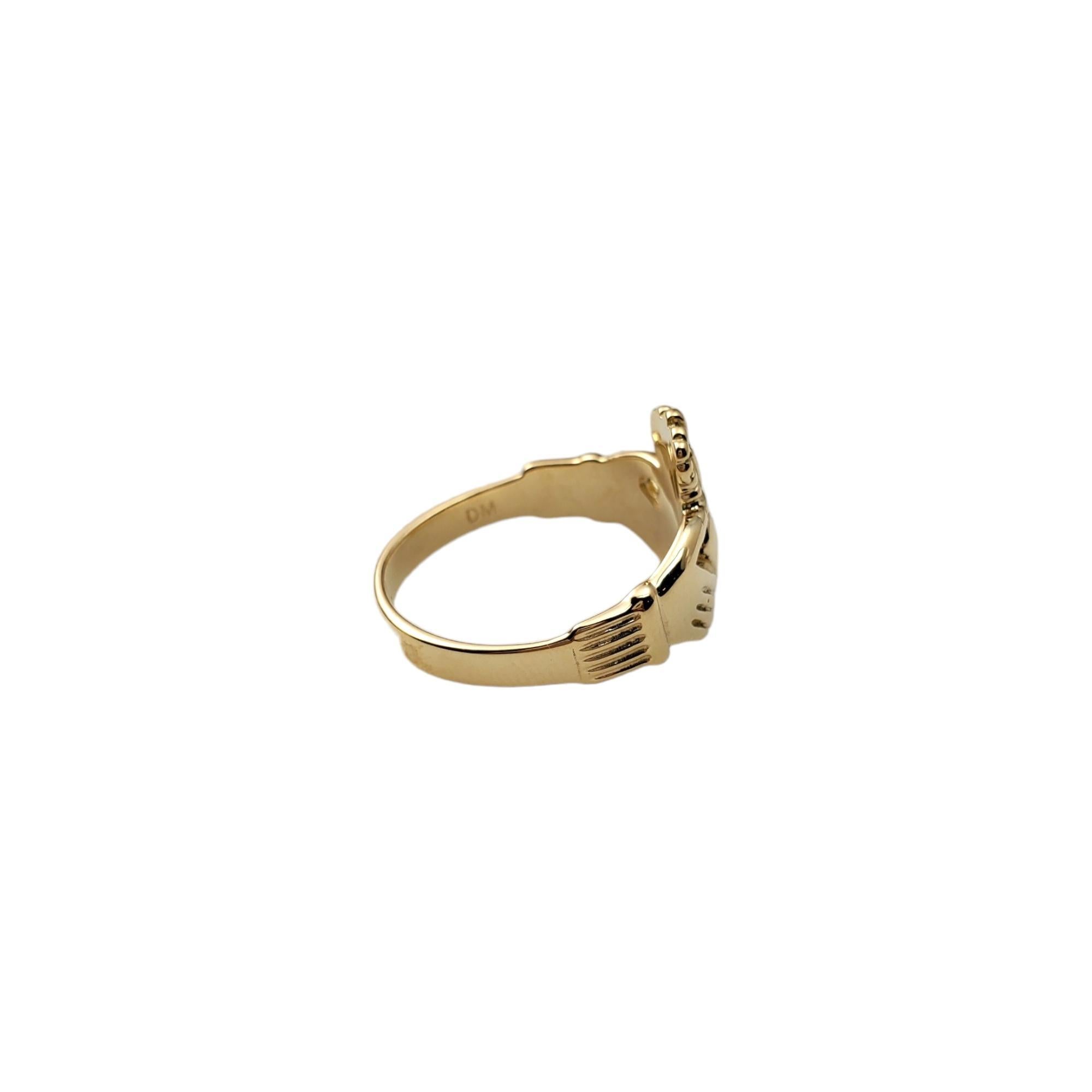 14K Yellow Gold Claddagh Ring #16661 3