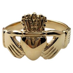 Vintage 14K Yellow Gold Claddagh Ring #16661