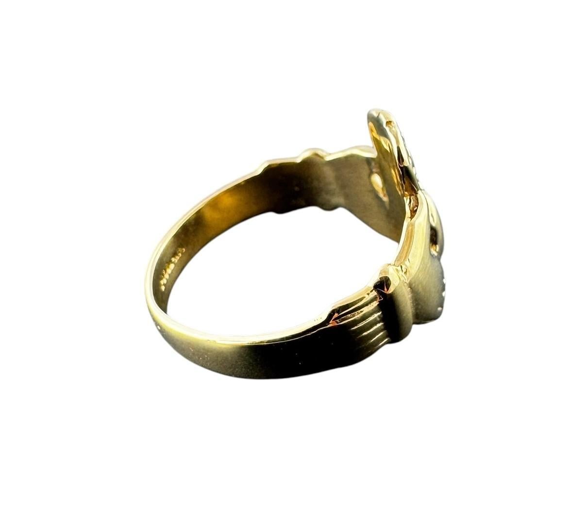 14K Gelbgold Claddagh Ring #22518 im Zustand „Gut“ im Angebot in Washington Depot, CT
