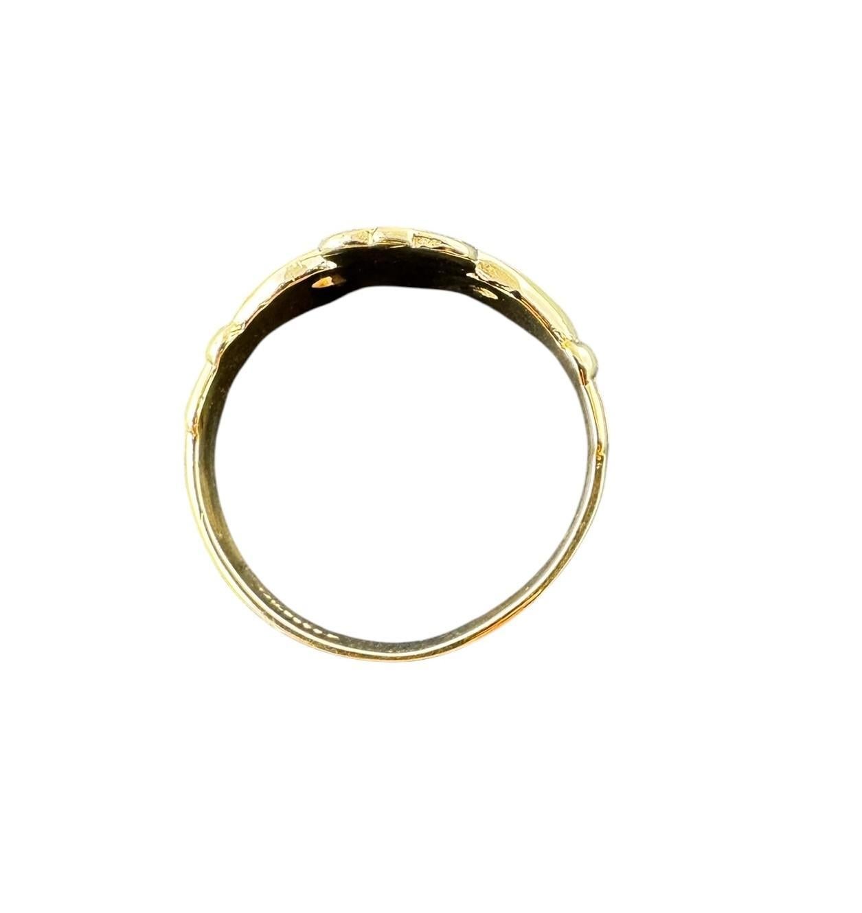 14K Gelbgold Claddagh Ring #22518 Damen im Angebot