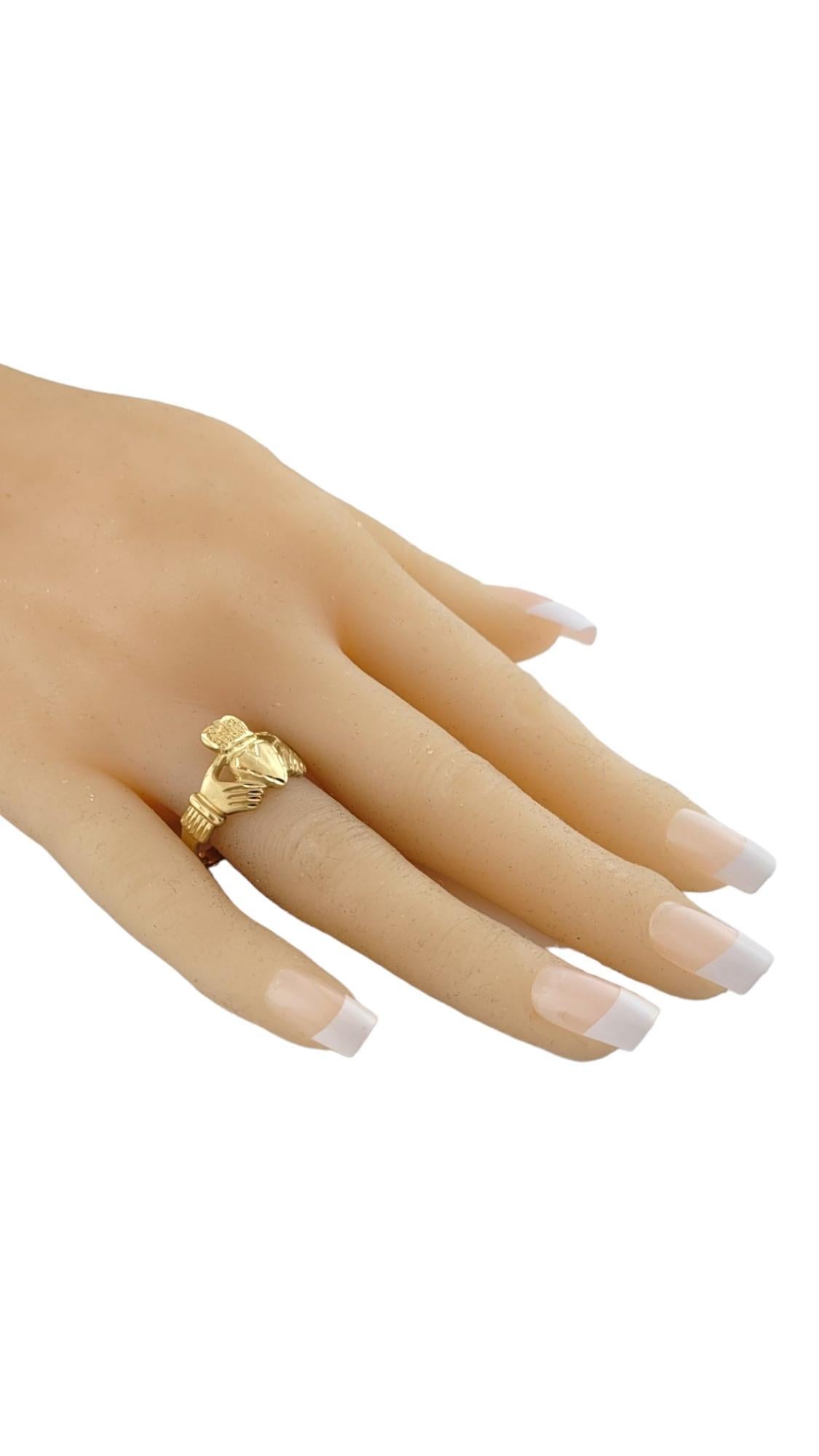 14K Yellow Gold Claddagh Ring Size 10.5 #16158 For Sale 3