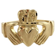 14K Gelbgold Claddagh Ring Größe 10.5 #16158