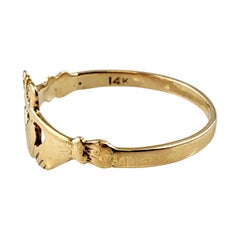 14K Yellow Gold Claddagh Ring