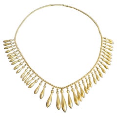 14k Yellow Gold Cleopatra like Necklace