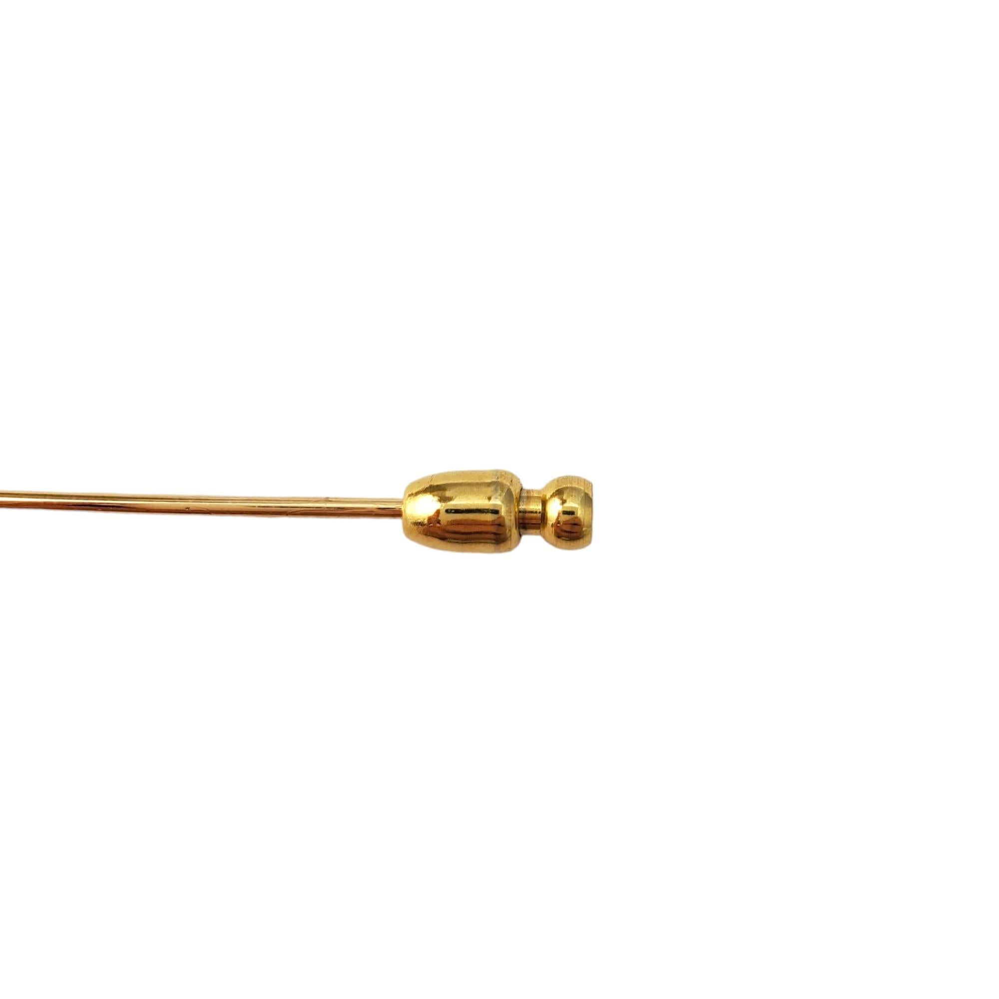Women's 14K Yellow Gold Coral Stickpin #16299 For Sale