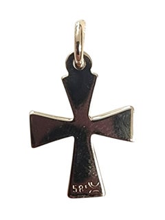 14K Yellow Gold Cross Charm #25210