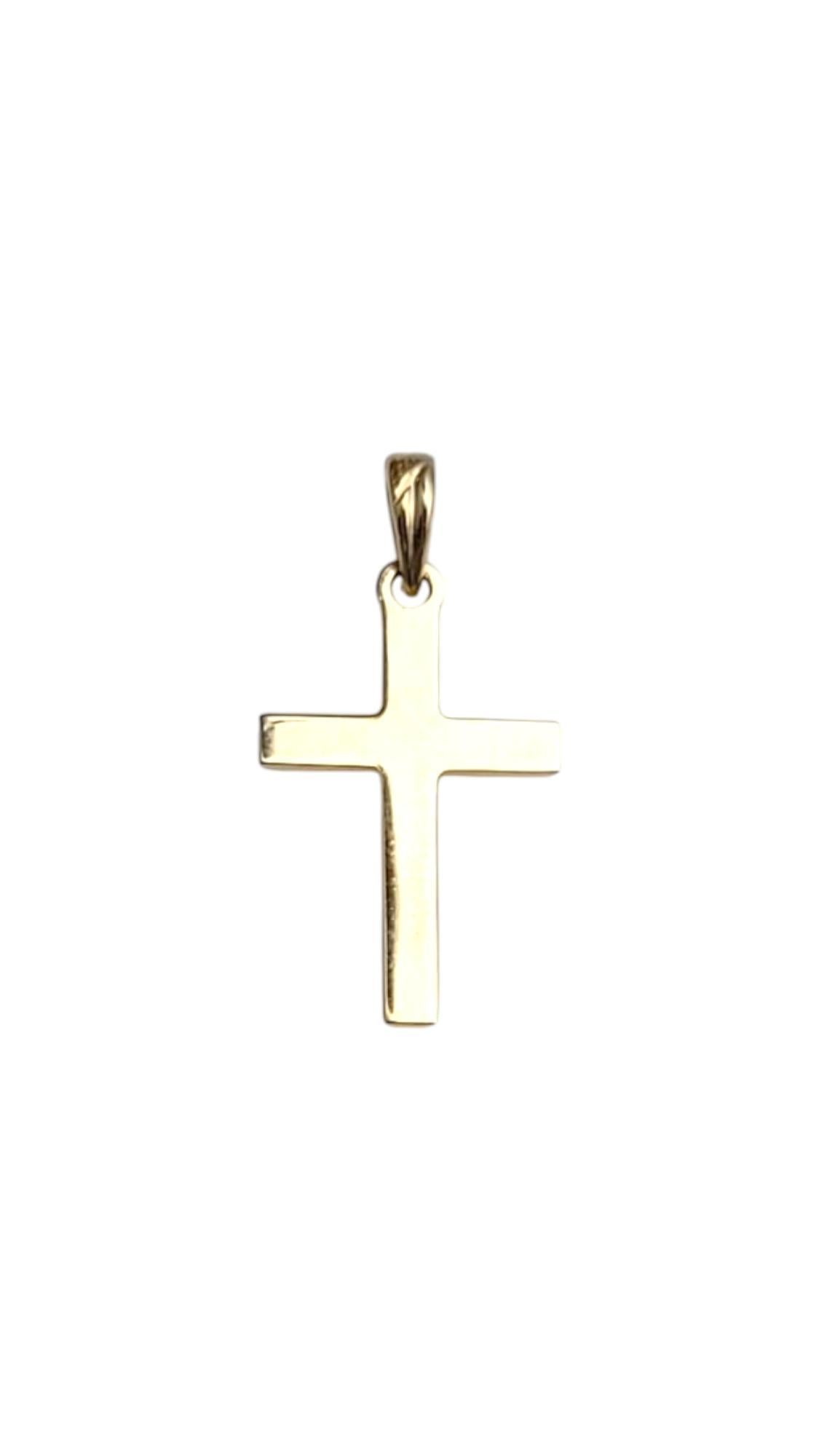 14K Yellow Gold Cross Pendant Charm

This elegant 14k yellow gold cross pendant combines timeless design with a radiant finish, making it a perfect symbol of faith and style. Its sleek, polished surface enhances any necklace, offering a versatile