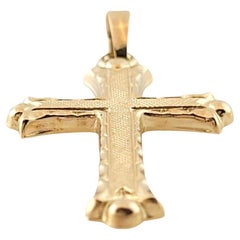 Pendentif croix en or jaune 14 carats n° 15148
