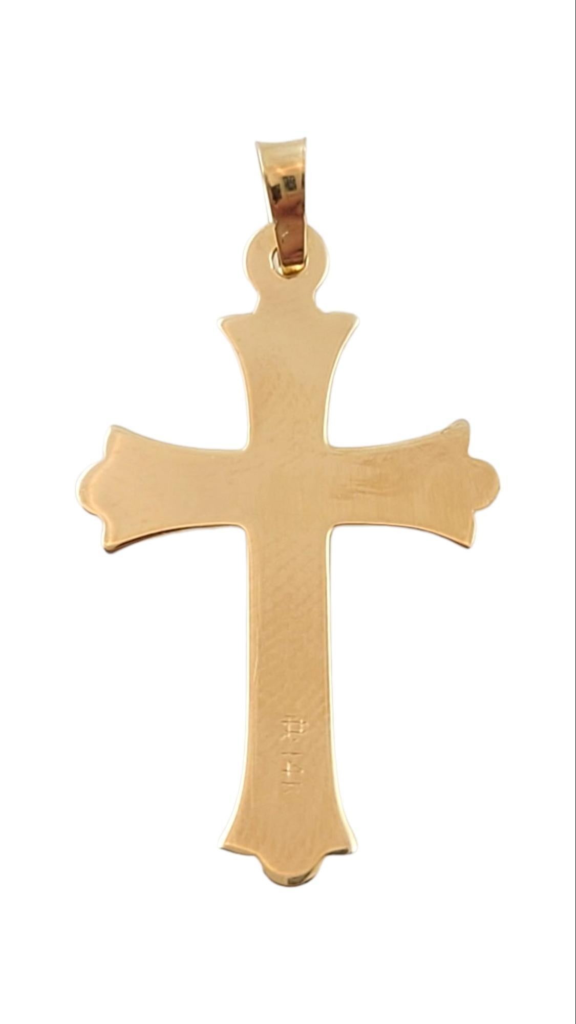 Women's  14K Yellow Gold Cross Pendant #15154 For Sale