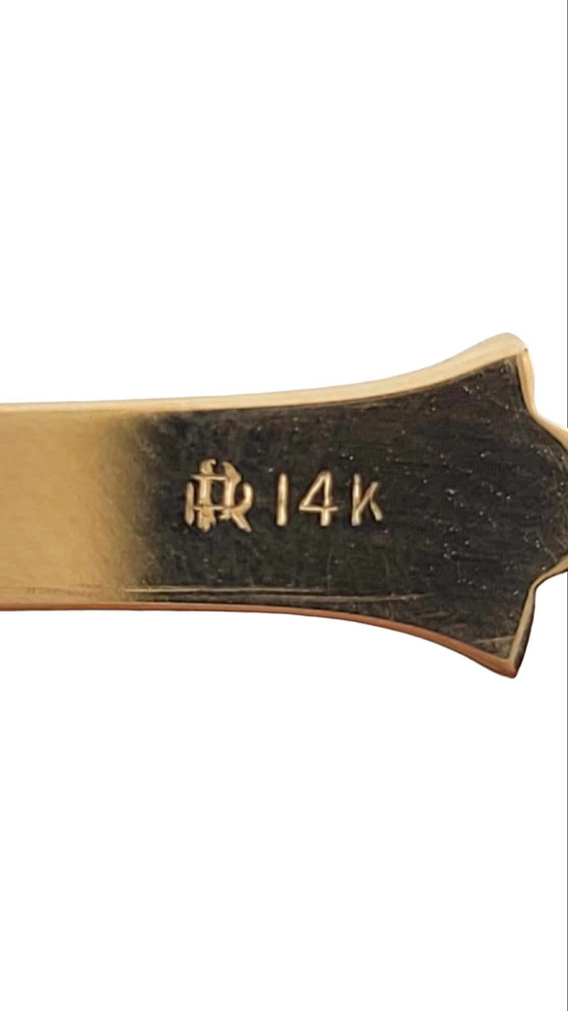  14K Yellow Gold Cross Pendant #15154 For Sale 1