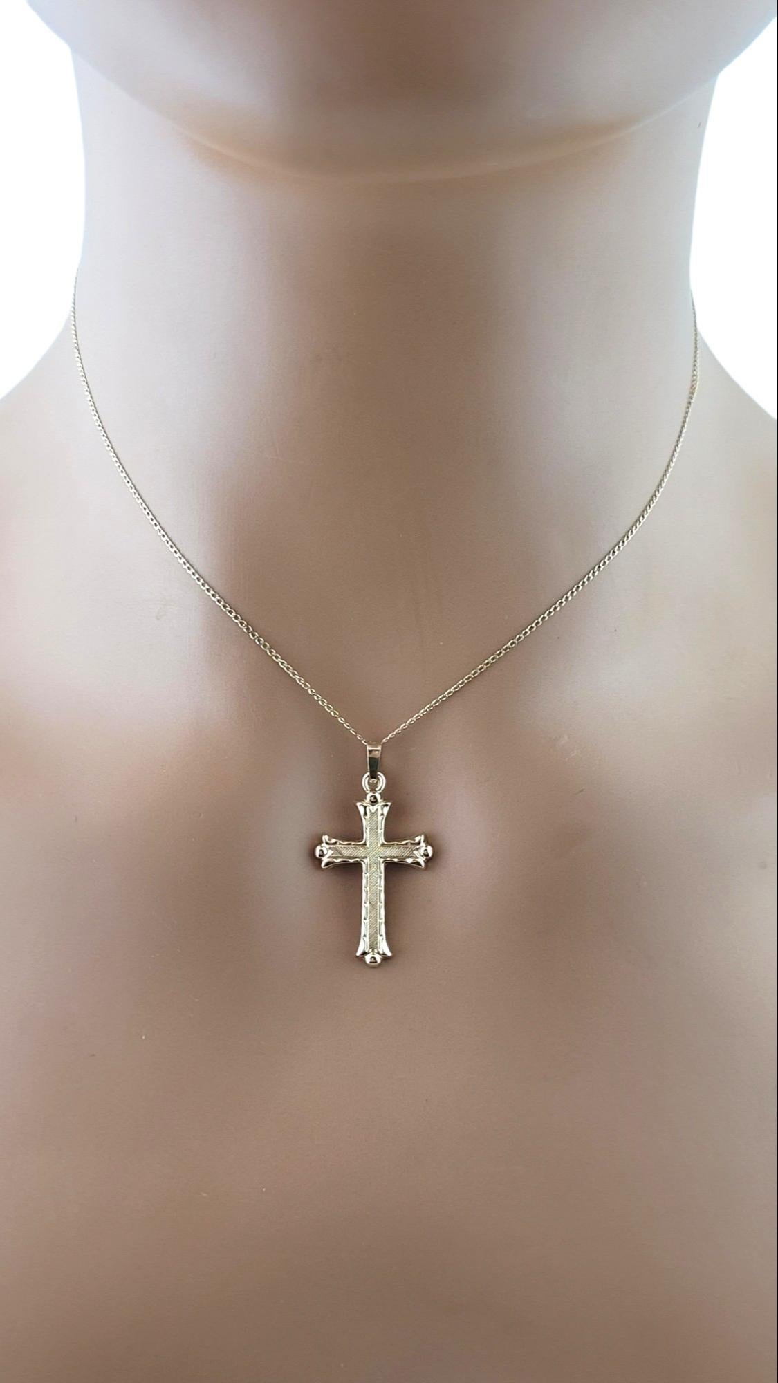  14K Yellow Gold Cross Pendant #15154 For Sale 3