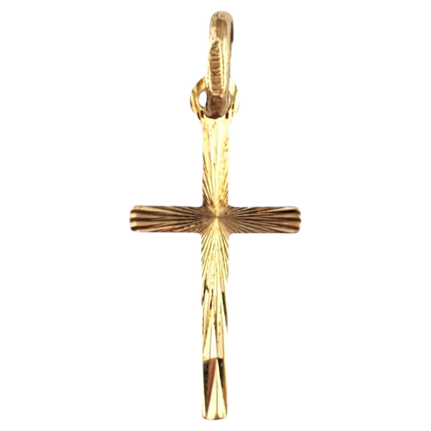14K Yellow Gold Cross Pendant #17927