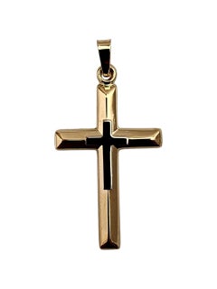 Ciondolo a forma di croce in oro giallo 14K #22341