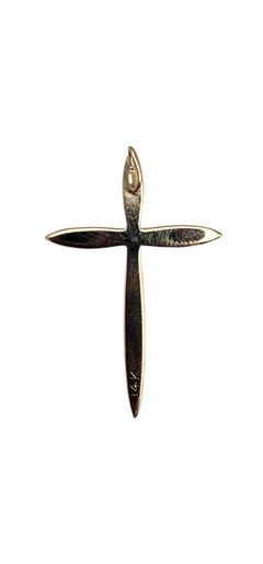 14K Yellow Gold Cross Pendant #25260