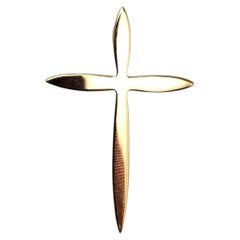 14K Yellow Gold Cross Pendant #25260