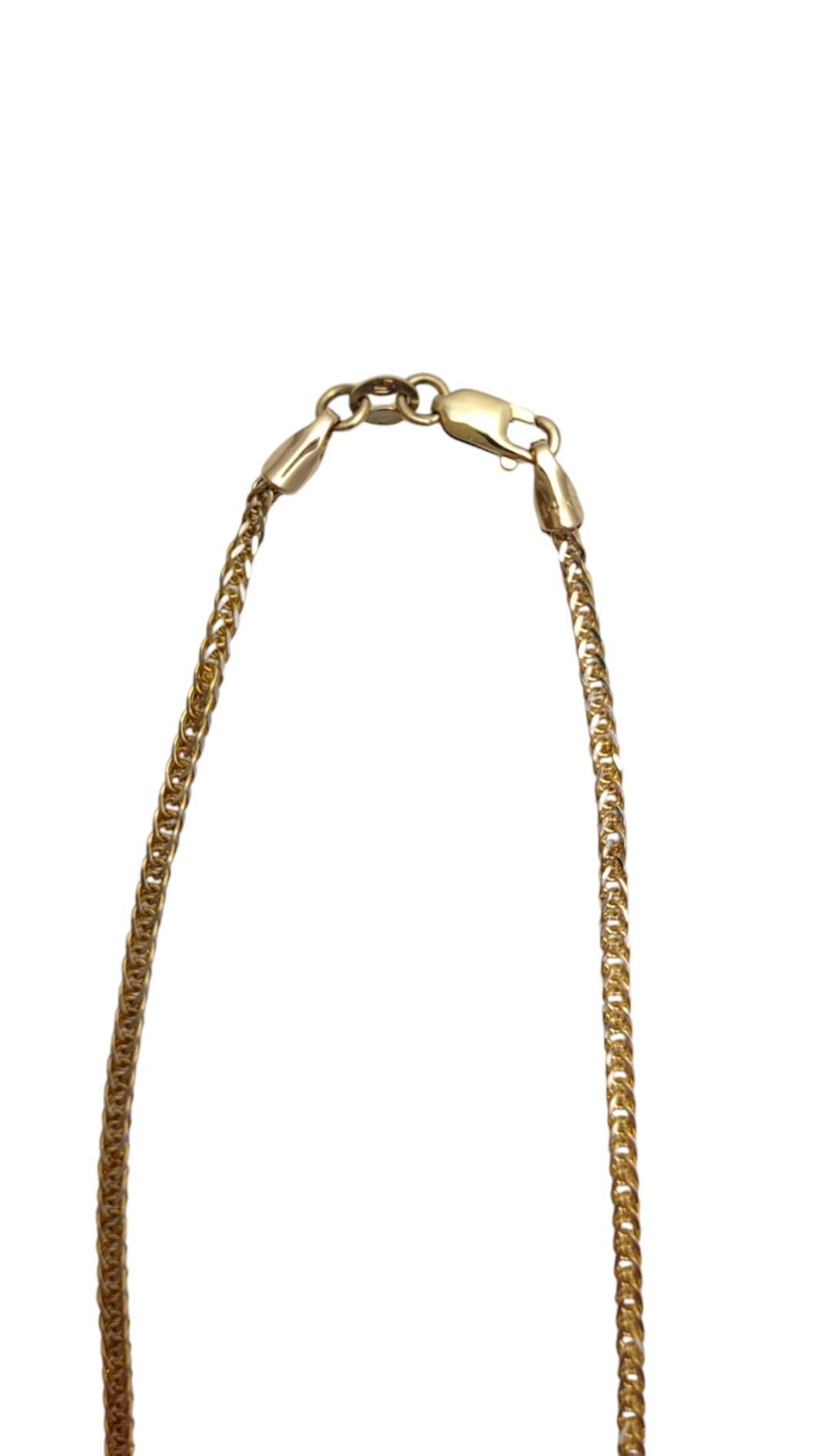 Women's 14K Yellow Gold Cross Pendant Necklace #19832 For Sale