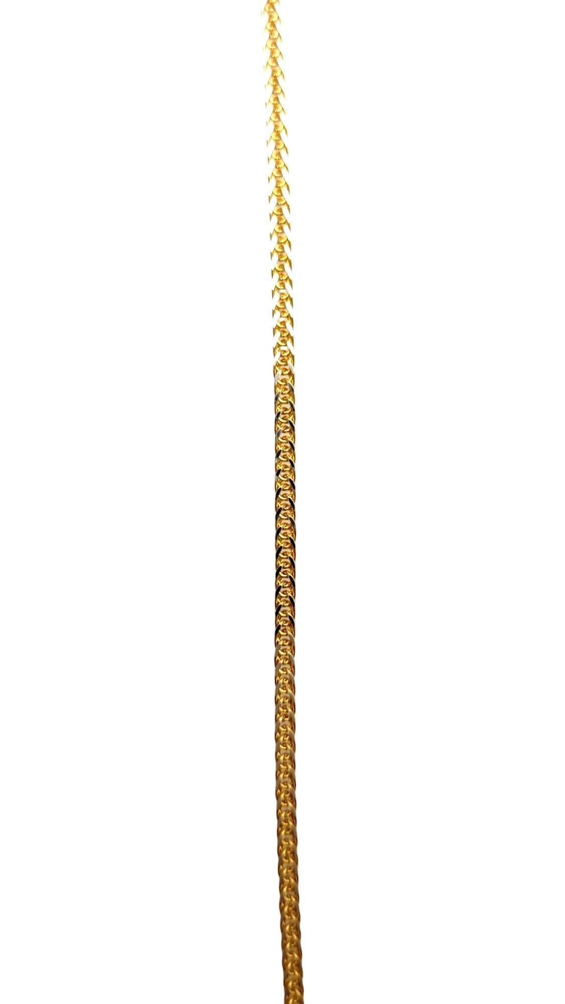 14K Yellow Gold Cross Pendant Necklace #19832 For Sale 1