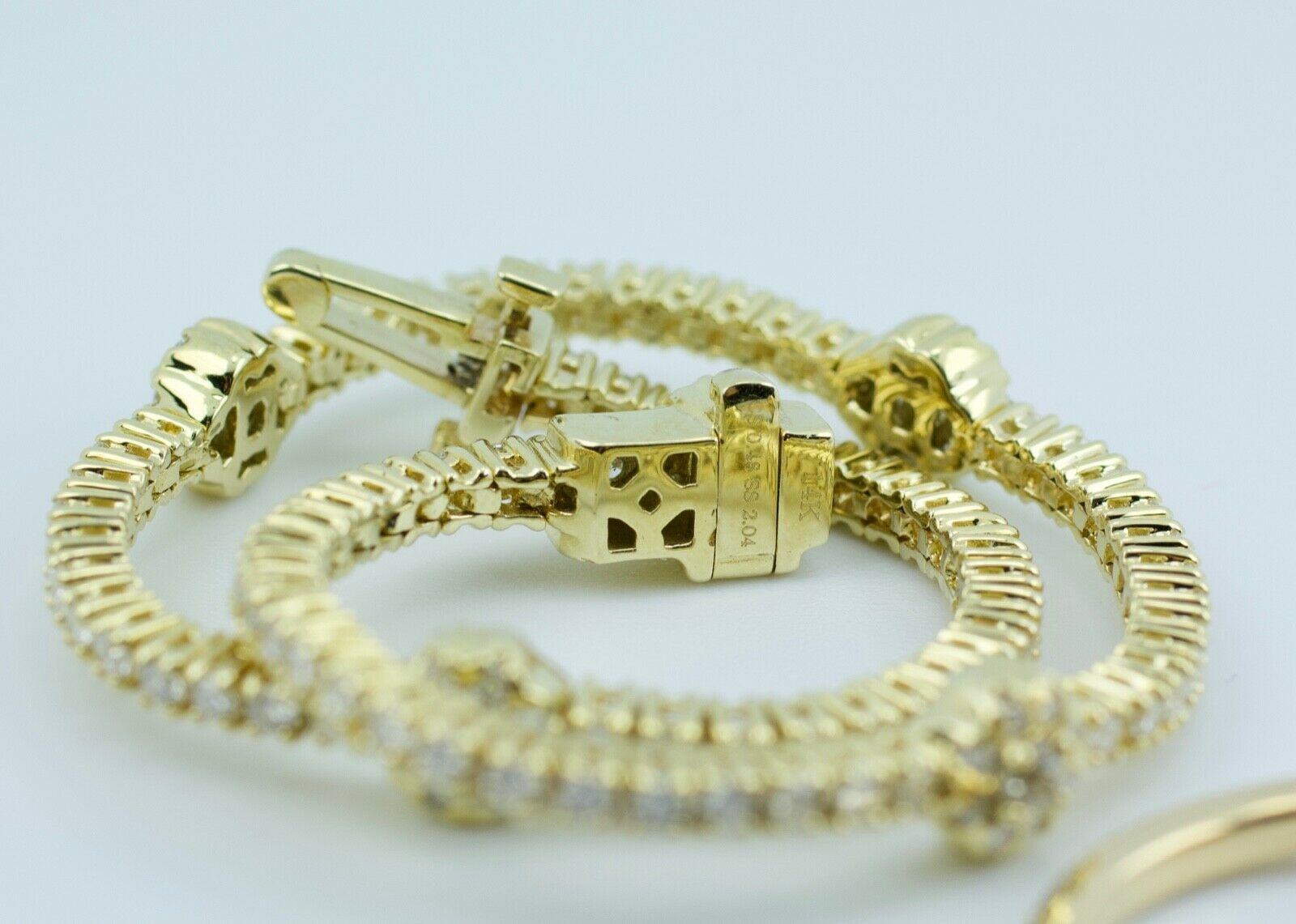 Women's 14 Karat Gold Crown of Light Diamond Set Including Bracelet Ring and Earrings