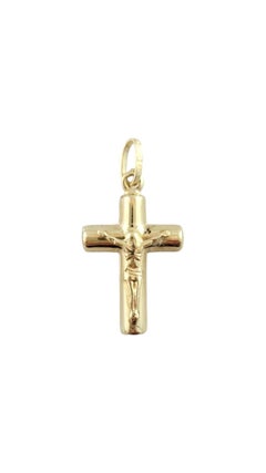 14K Yellow Gold Crucifix Pendant #16232