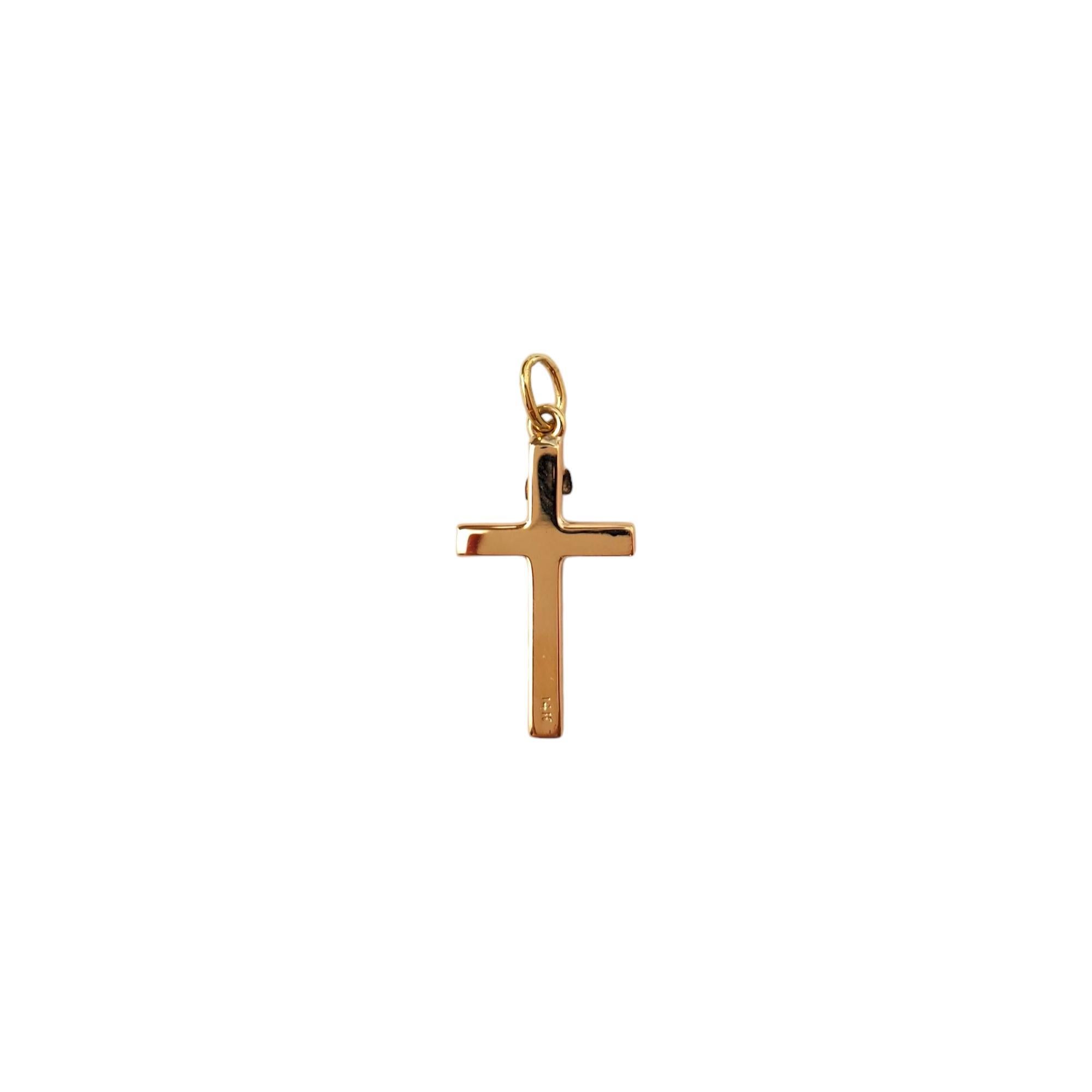14K Yellow Gold Crucifix Pendant #17195 For Sale 3