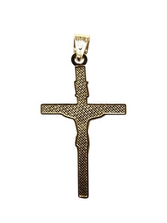 14K Yellow Gold Crucifix Pendant #25518
