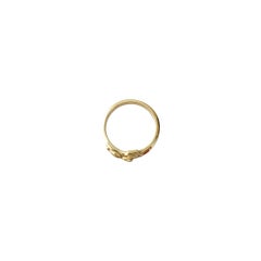 14K Yellow Gold Crucifix Ring #16592