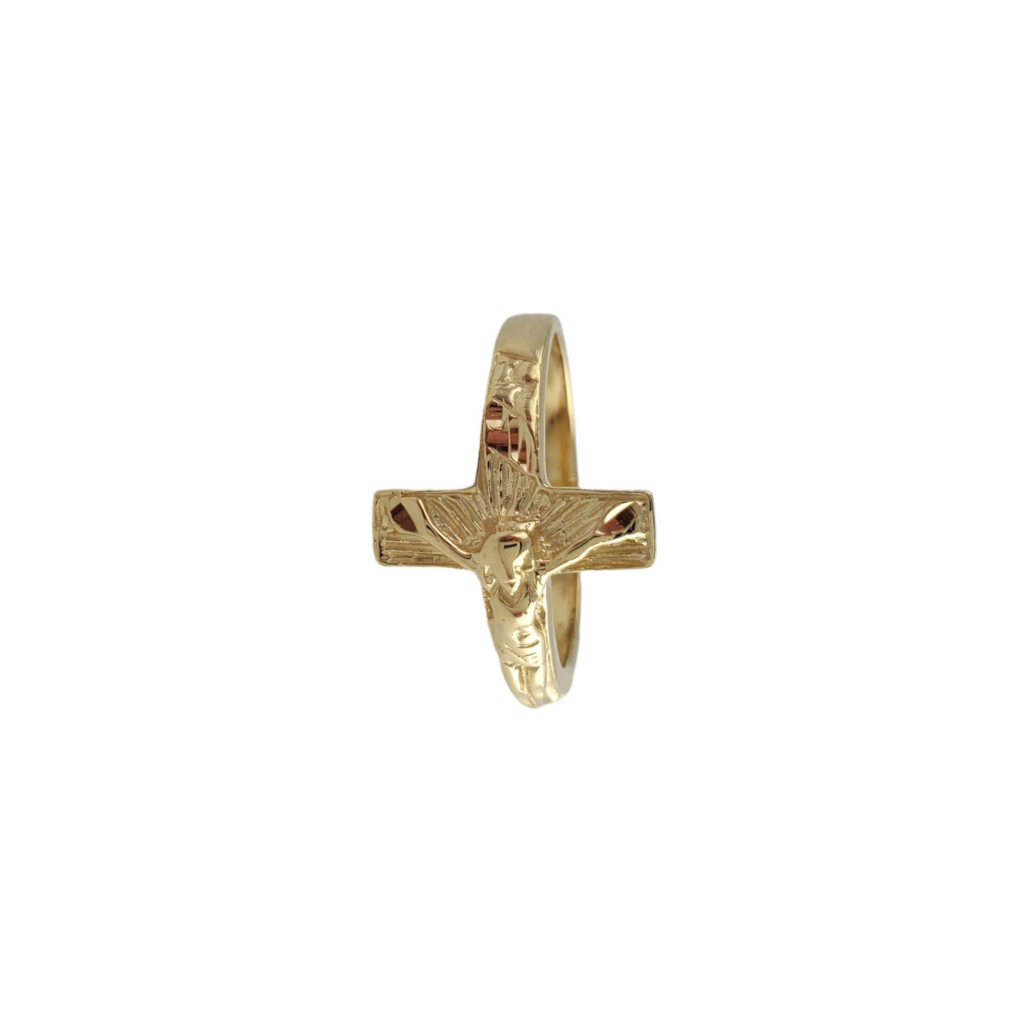14k gold crucifix ring