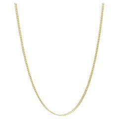 14K Yellow Gold Cuban Chain Necklace 22 Inches