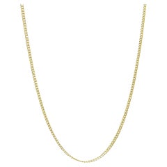 Collier cubain en or jaune 14 carats de 22 pouces