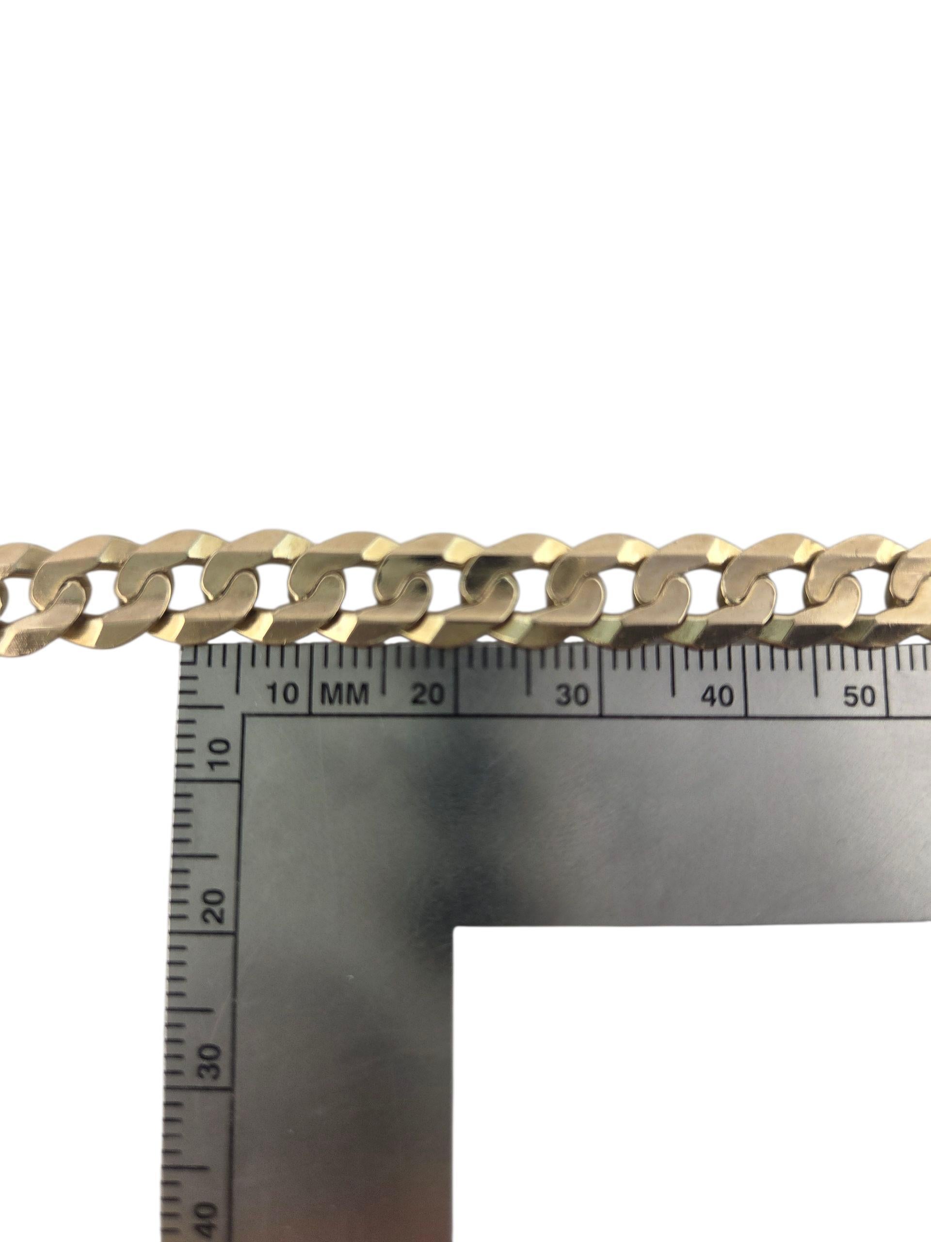 Chaîne à maillons cubains en or jaune 14K 22