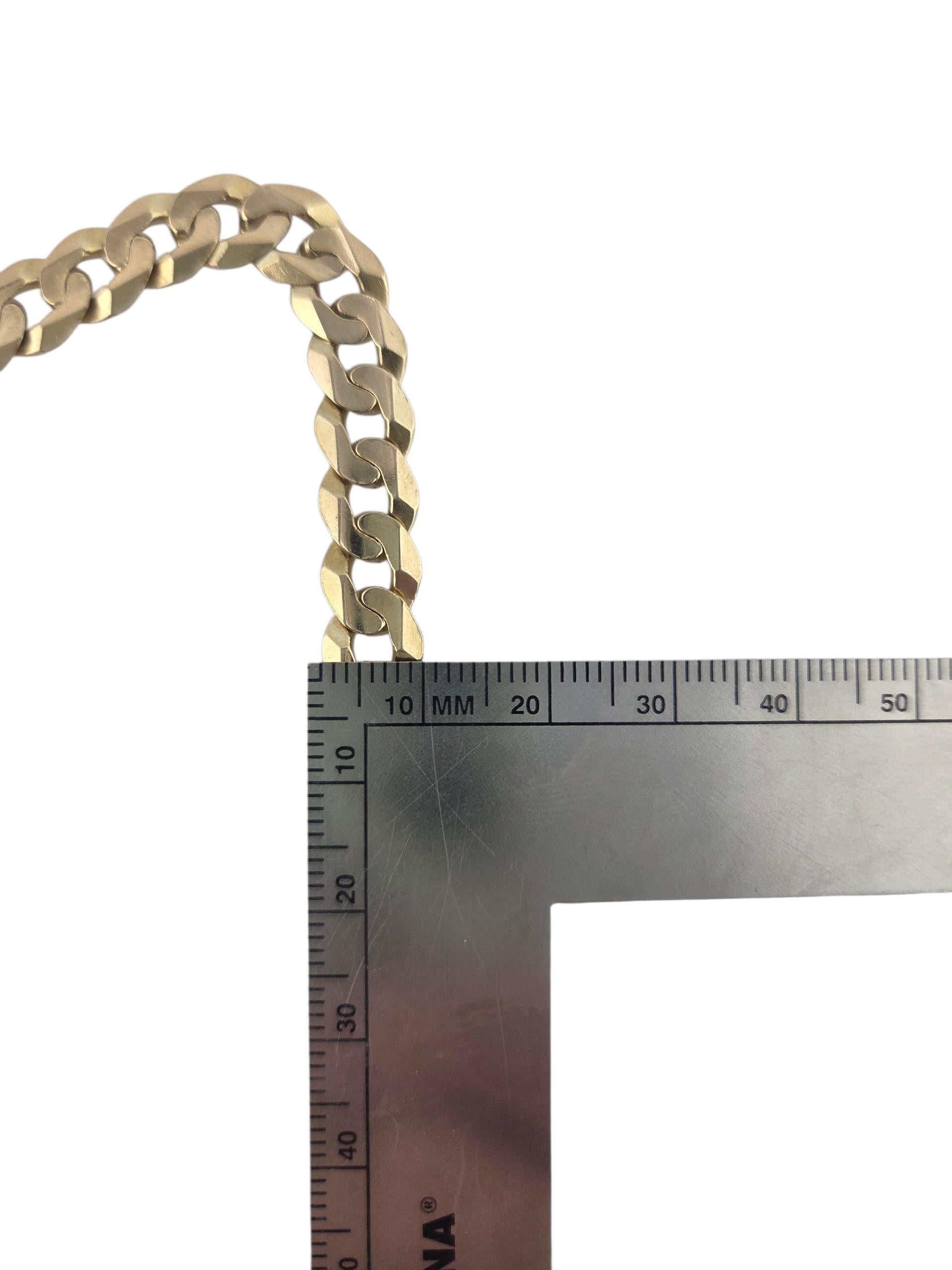 Chaîne à maillons cubains en or jaune 14K 22